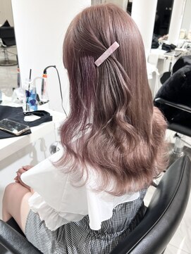 ランテルディ 渋谷(LANTERDIT) 【LANTERDIT　Risa】ミルクティーベージュ インナーカラー