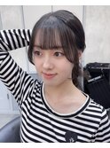 韓国レイヤー/韓国風/ボブ/髪質改善/黒髪/ブリーチなし〔池袋〕