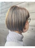ボブ＋透けるカラー/大人かわいい/20代30代40代