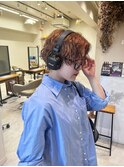 【ハクラ】ハンサムショート ショートパーマ ブリーチパーマ