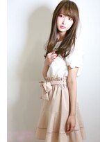 アディクト イースト 東陽町東口(addict EAST)&nbsp;小顔厚めバング大人かわいい＿アーモンドラテ＿ロング［東陽町]