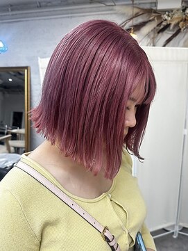 リア(riah) ブリーチカラー/ルビーピンク/透明感カラー/ミディアム