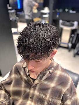 メンズフィール 南森町(MENS FEEL) スペインカール/スパイキーショート/ブルーブラック/南森町