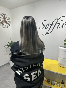 ソッフィオーネ(Soffione) アンブレラカラー/ホワイトベージュ/インナーカラー