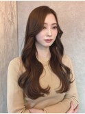小顔顔周りカット×レイヤー【新宿美容室/髪質改善/韓国ヘア】
