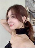 結んでも可愛い顔まわりカット／2wayバング／自由が丘