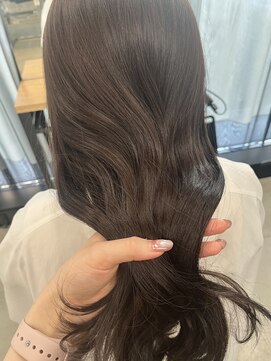 アリュウル 表参道 青山(Allure) 大人可愛い艶カラー*艶髪/白肌魅せ ラベンダーブラウン