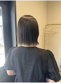 グレーアッシュ/ボブ/切りっぱなしボブ