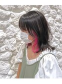 【Moana Lua】#インナーカラー#インナーブリーチ#ピンク
