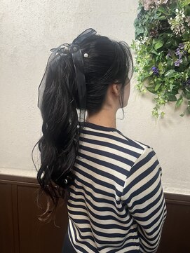 ヘアーズ ラブリージョブリー(hair's Lovely Jubbly) 【横田】華やかポニーテール!