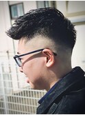 ツーブロ/アップバング/ビジネススタイル/バーバー/刈り上げ