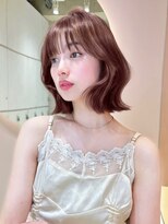 グロー オオミヤ アネックス 大宮(GLROW OMIYA ANNEX) ♪顔周り　レイヤー　ウルフ　ブリーチなしダブル　ワインレッド