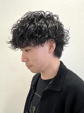 スタイル 茅ケ崎(STYLE) 【平山明樹】マッシュ+波巻きスパイラルパーマ