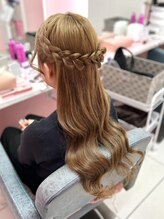 シーズン 大阪(SEASON) 【ヘアセット】編み込みハーフアップ/くるみちゃんヘア/梅田駅
