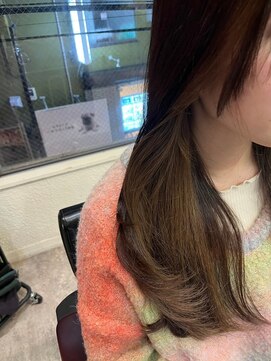 ナンバー エミライ 溝の口(N° emirai) 大人かわいいくびれミディラベンダーインナーカラー