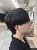 ラウンドマッシュ/ショートマッシュ/ブルーブラック/大堰龍吾
