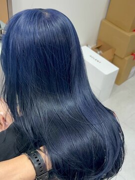 ベレーザシェルト(Beleza scelto) 17076黒髪ネイビーブルーブラウンゆるふわミディアムレイヤー