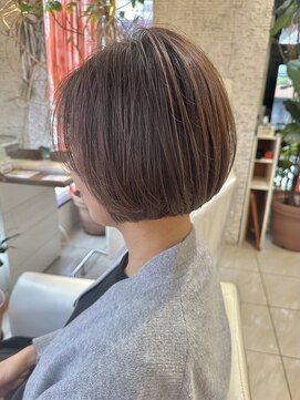 大人のミニボブ/髪質改善/オージュア/ハイレイヤーボブ/20代30代