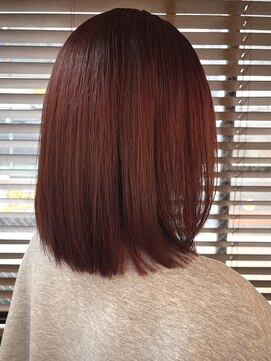 セレスト 京都四条烏丸店(CELESTE) バーガンディー　長めボブ