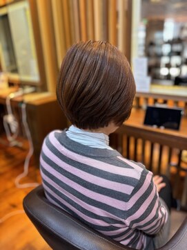 アリレイナ美容室 鎌倉店(ARIREINA) 鎌倉大人ショートボブ顔回りレイヤーカットくびれショート４０代