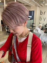 ブリックバイブレイス 千葉 千葉中央(brick by brace)&nbsp;千葉駅/ミルクティーブロンド/ダークブルー/デジタルパーマ