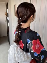 ルトワ(Lutowa)&nbsp;ゆるふわ編みおろし浴衣ヘア