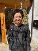 ピンパーマでつくるベリーショート