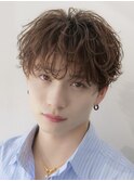 ラウンドマッシュナチュラルマッシュ韓国マッシュシャドウパーマ