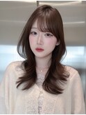 大人韓国レイヤー/くびれミディヘア