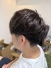 カット顔そりおしゃれカラー(ブリーチ無し/茶髪等)