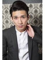 ミエル ヘア 新宿(miel hair)&nbsp;大人の色気漂うオールバックスタイル