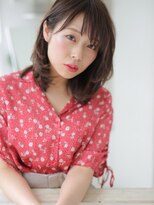 アグ ヘアー カノン 塚本店(Agu hair kanon) 軽やかに揺れ動く束感の似合わせミディ