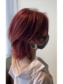 エイミー(Aimee) Aimee町田 マッシュウルフ×クリアレッド