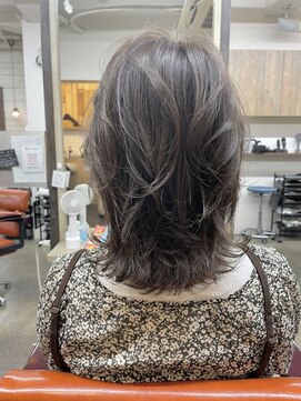 ベルクープス 天王寺店(Belle Coupes) 【BelleCoupes】三島直子  レイヤーミディアム アッシュブラウン