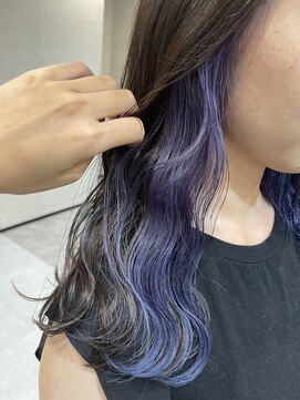 ラシサ(rashisa) インナーカラー"ブルーヴァイオレット"