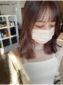 イヤリングカラー 奈良 cut wells 粟殿