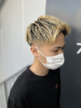 ヒロギンザ 横浜店(HIRO GINZA) ツーブロックフェードジェットモヒカンスタイル