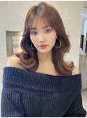 表参道*大人顔まわりカット 遅れ毛 前髪カット くびれミディアム