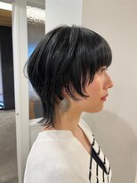 モリオフロムロンドン 松戸店(Morio from London)&nbsp;【松戸 藤原】マッシュウルフダークブルー大人かわいい