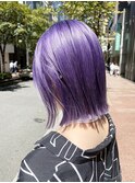 ムラサキダブルカラーボブ髪質改善トリートメント