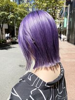 ステア ケース(stair case)&nbsp;ムラサキダブルカラーボブ髪質改善トリートメント