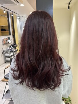 ハブ(hub) 【天神今泉】ブリーチなしレッド