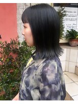テラスグレース 横浜(TERRACE GRACE)&nbsp;切りっぱなしロブ×ハイライト×ダークネイビー☆