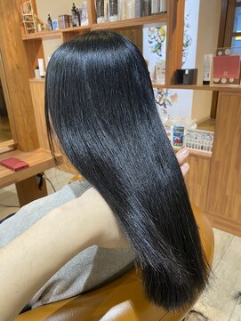 ソワン ドゥ ブレス エルネ 立花店(soin de brace elne) ナチュラルな仕上がりな髪質改善、ビカクストレートで美髪へ