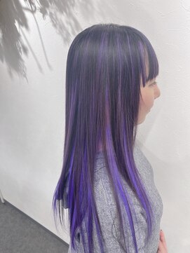 ダンクレスト(Daan Crest) インナーカラー×パープル