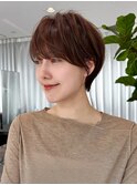 30代40代50代絶壁解消前髪あり小顔前下がりショートボブ【NAYU】