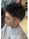 メンズのニュアンスパーマ