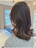 ◎くすみピンク/顔まわりレイヤー