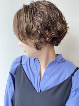 モリオフロムロンドン 原宿本店(morio from London) 【morio原宿】ショートボブパーマゆるふわニュアンスパーマ