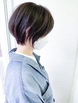 ムーンジェジェ(moon jeje) 神戸 30代40代50代60代絶壁解消小顔前下がりショートボブby柴立